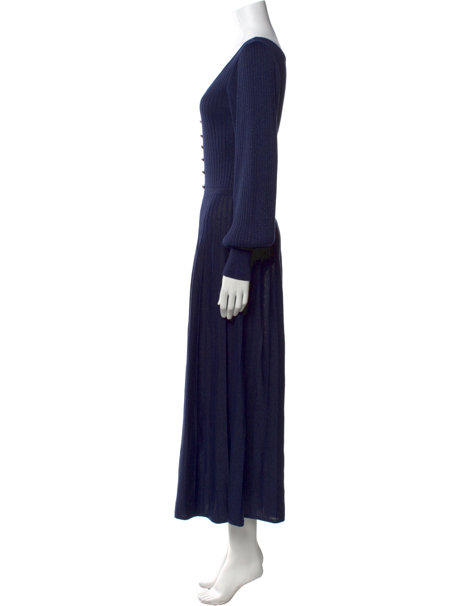 Pinko V-Neck Long Dress