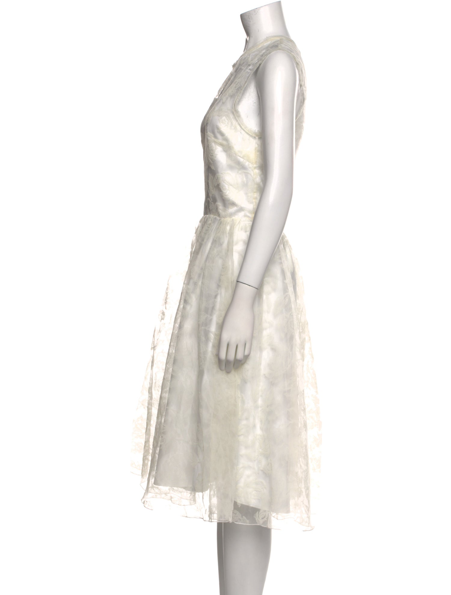 Pinko Crew Neck Midi Length Dress