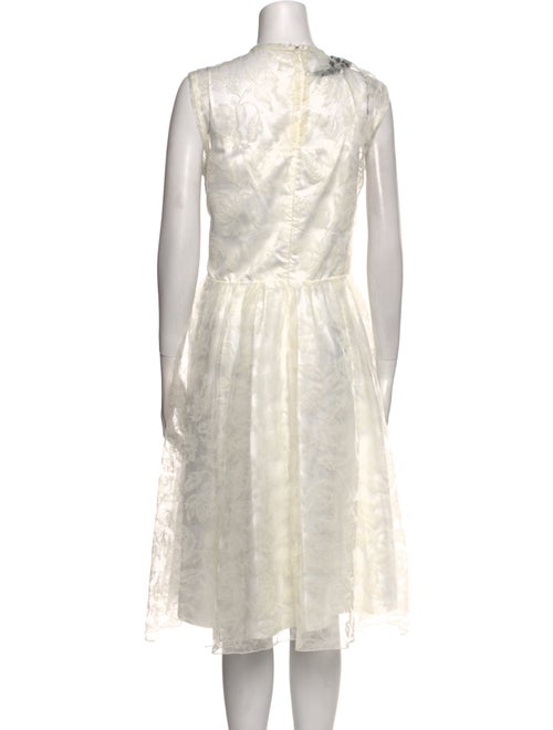 Pinko Crew Neck Midi Length Dress