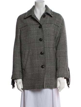 Pinko Plaid Print Blazer