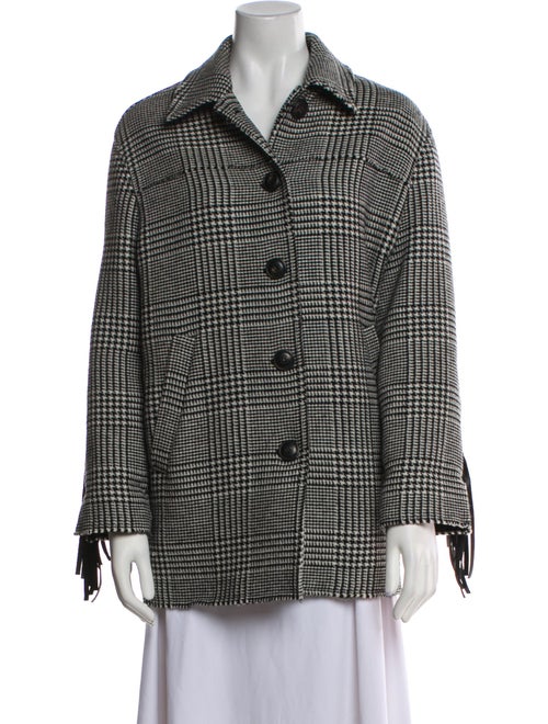 Pinko Plaid Print Blazer