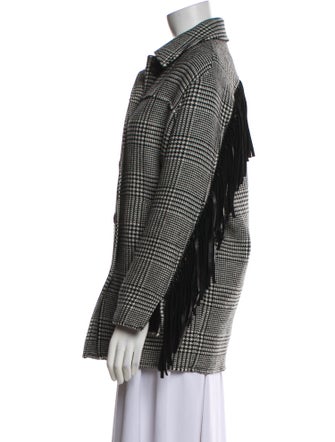 Pinko Plaid Print Blazer