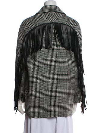 Pinko Plaid Print Blazer