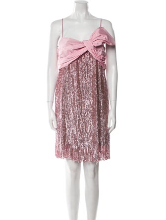 Pinko Square Neckline Mini Dress