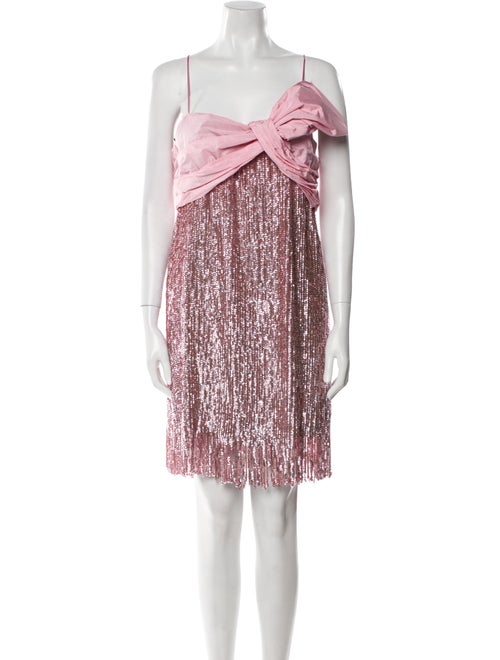 Pinko Square Neckline Mini Dress