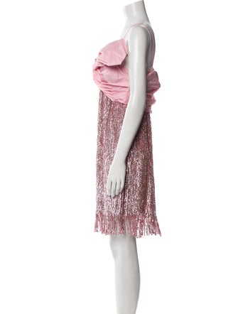 Pinko Square Neckline Mini Dress