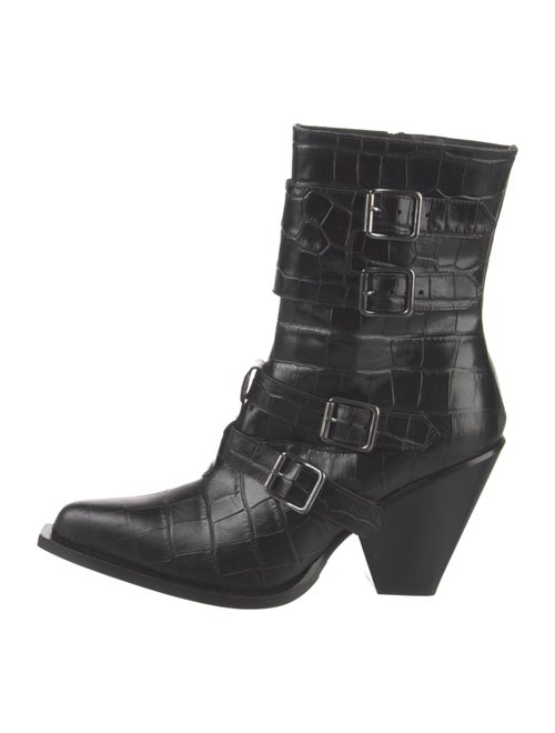 Pinko Leather Combat Boots