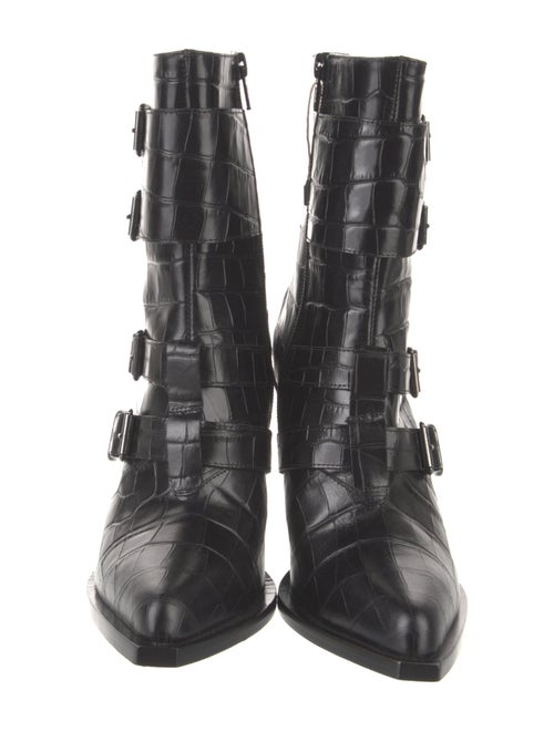 Pinko Leather Combat Boots