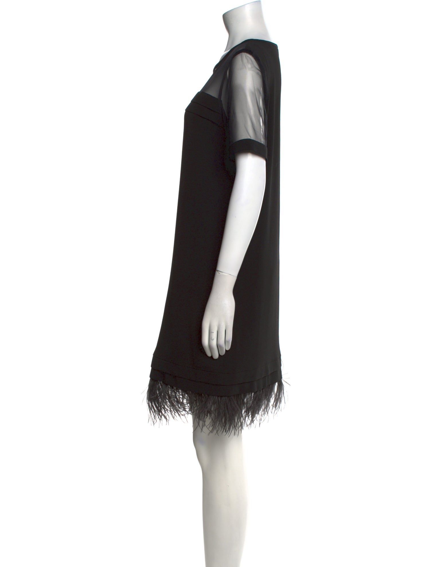 Pinko Bateau Neckline Mini Dress