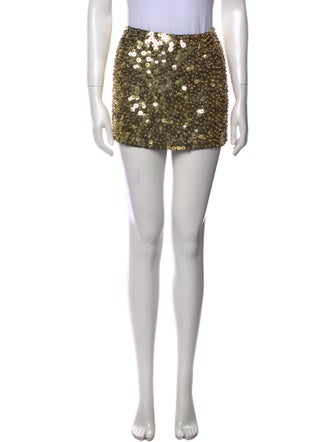 Pinko Sequin Embellishments Mini Skirt
