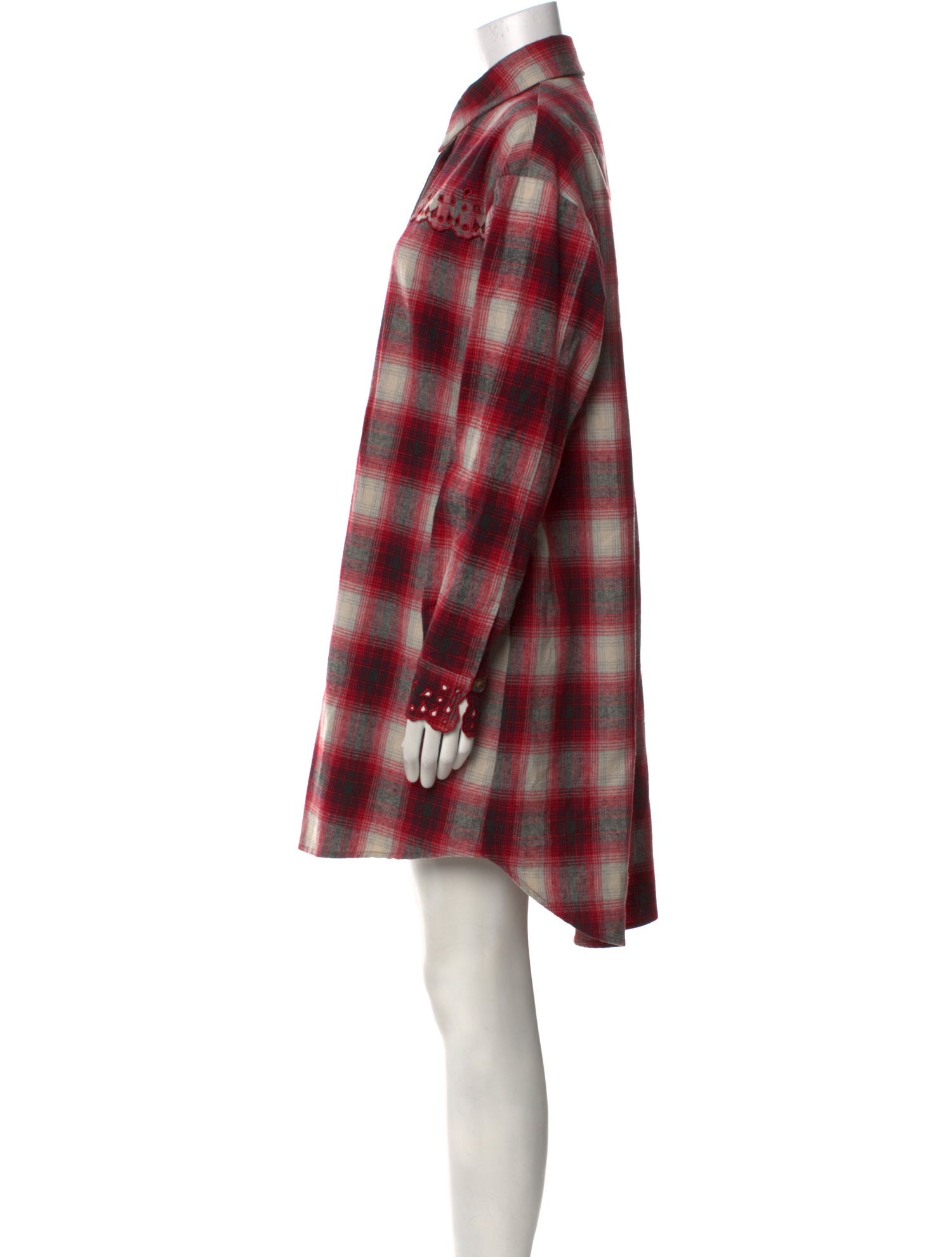 Pinko Plaid Print Mini Dress