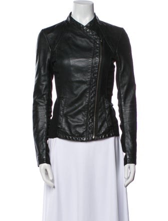 Pinko Leather Biker Jacket