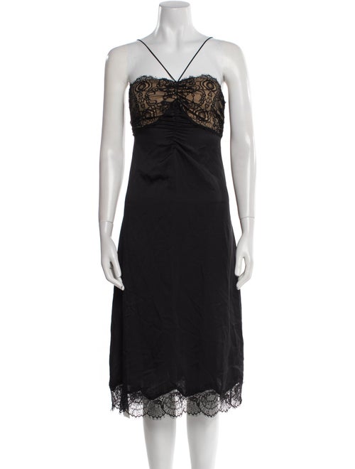 Pinko Strapless Midi Length Dress