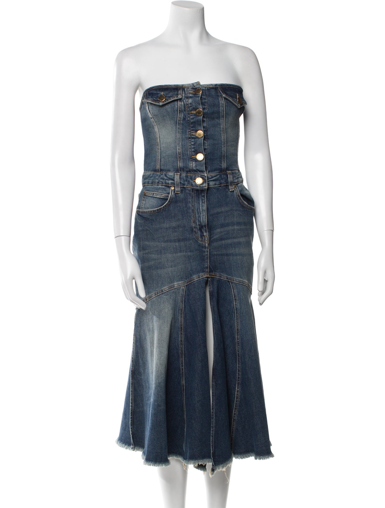 Pinko Strapless Knee-Length Dress