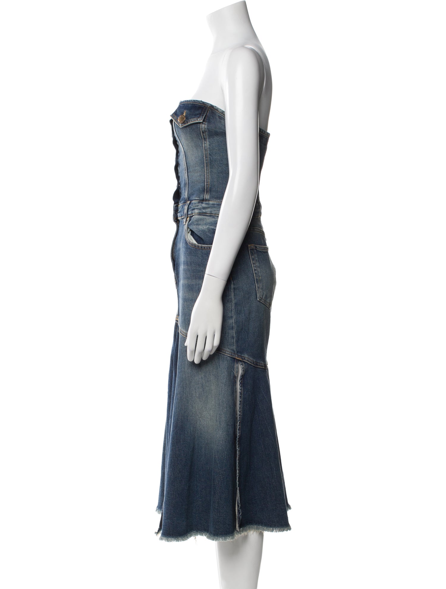 Pinko Strapless Knee-Length Dress