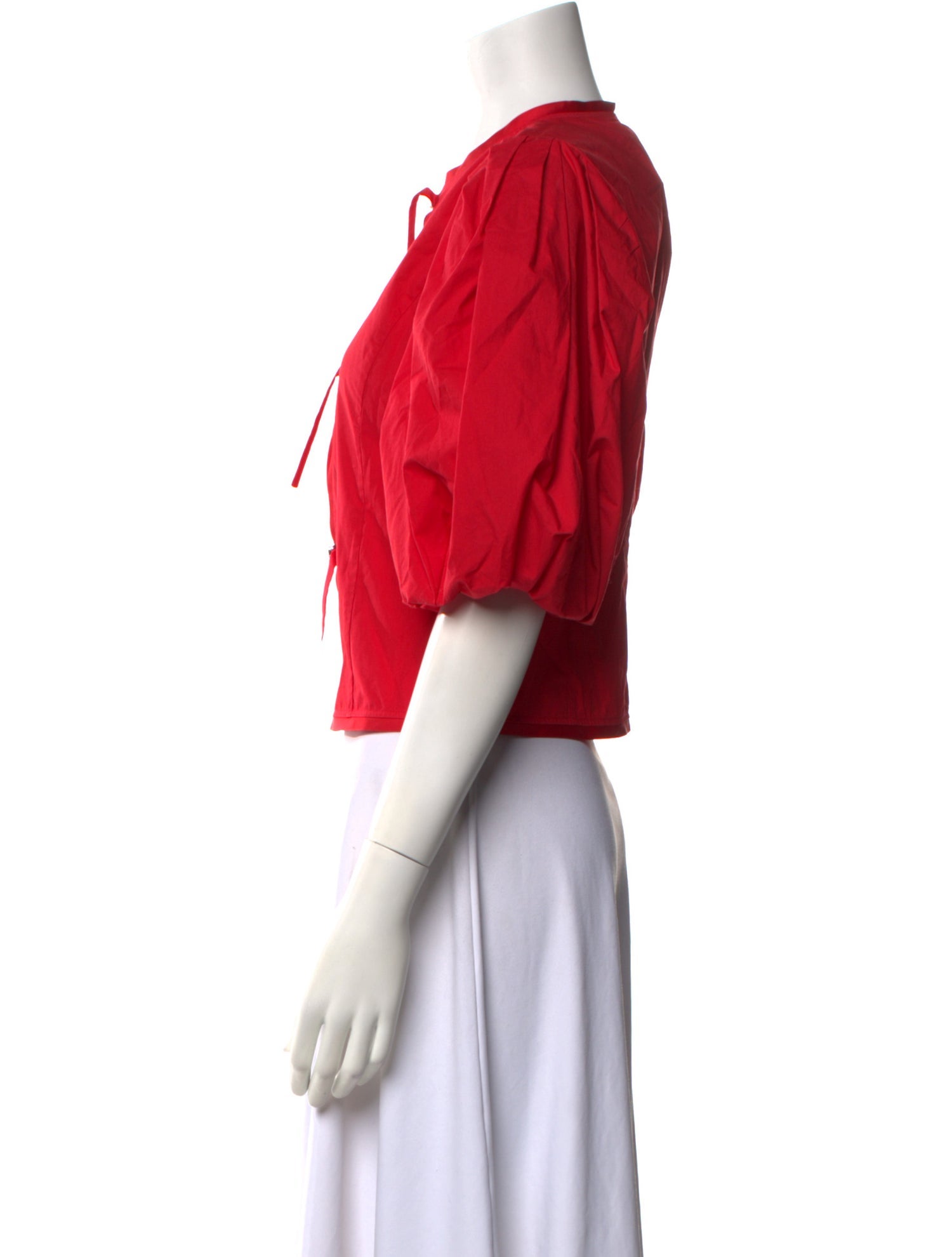 Pinko Crew Neck Short Sleeve Crop Top