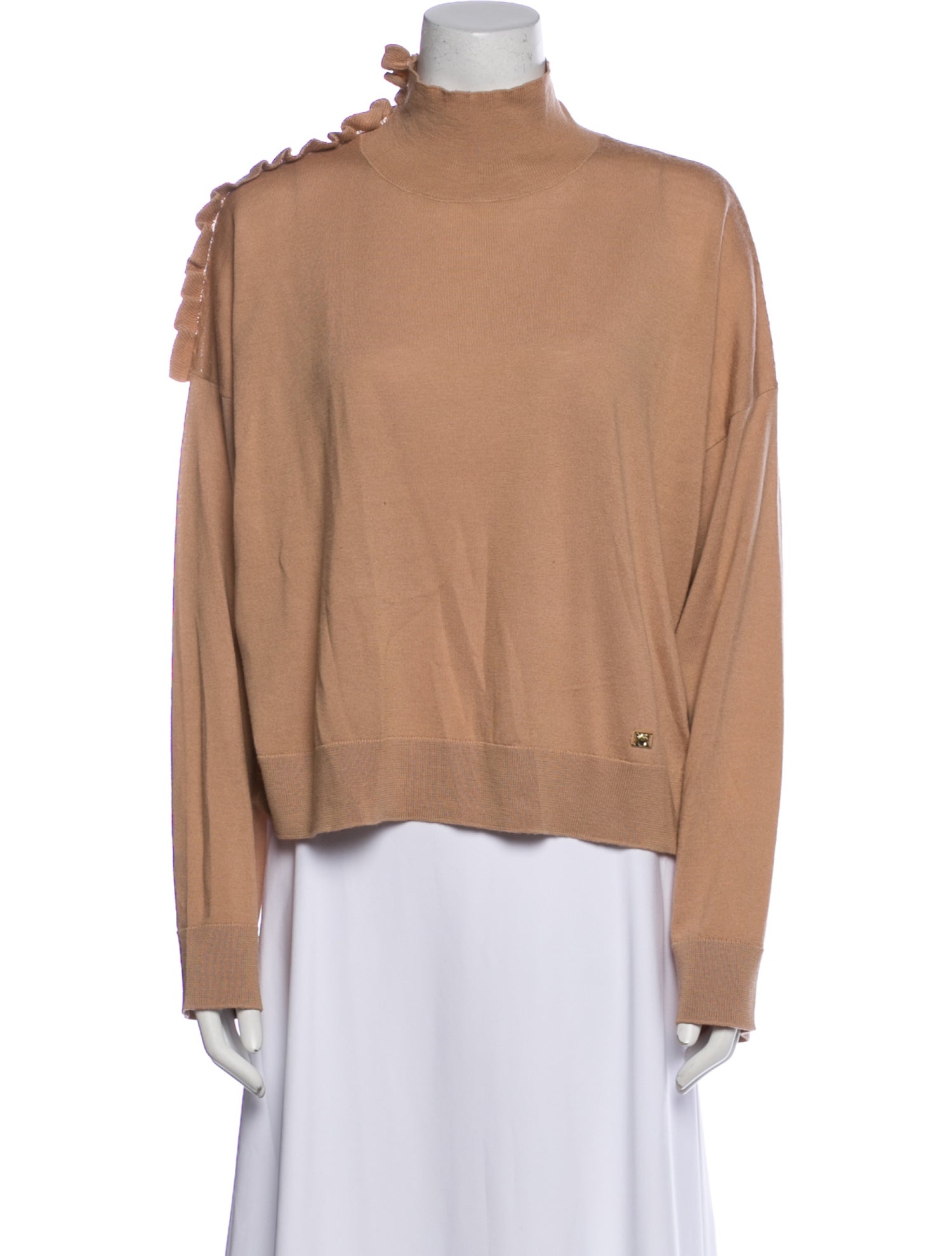 Pinko Wool Mock Neck Sweater