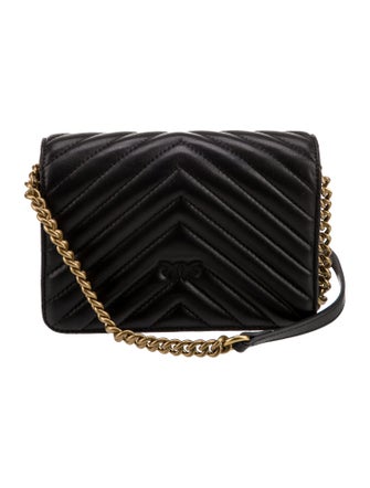 Pinko Leather Shoulder Bag