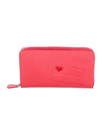 Pinko Saffiano Leather Continental Wallet
