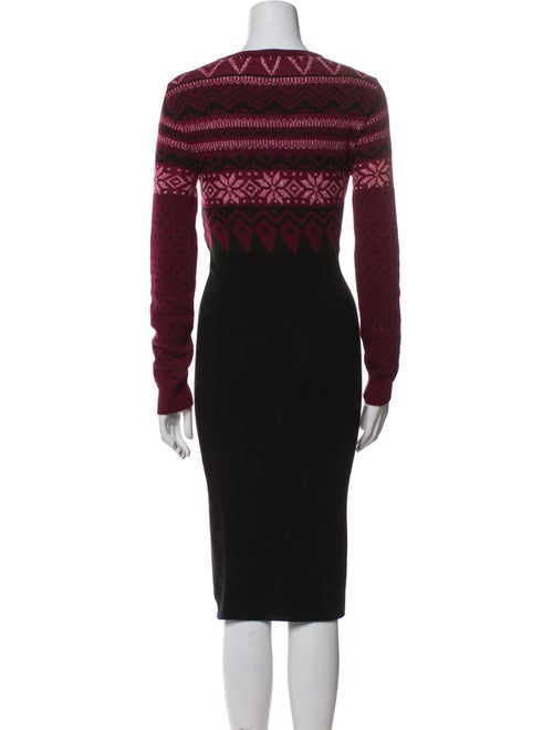 Pinko Crew Neck Midi Length Dress