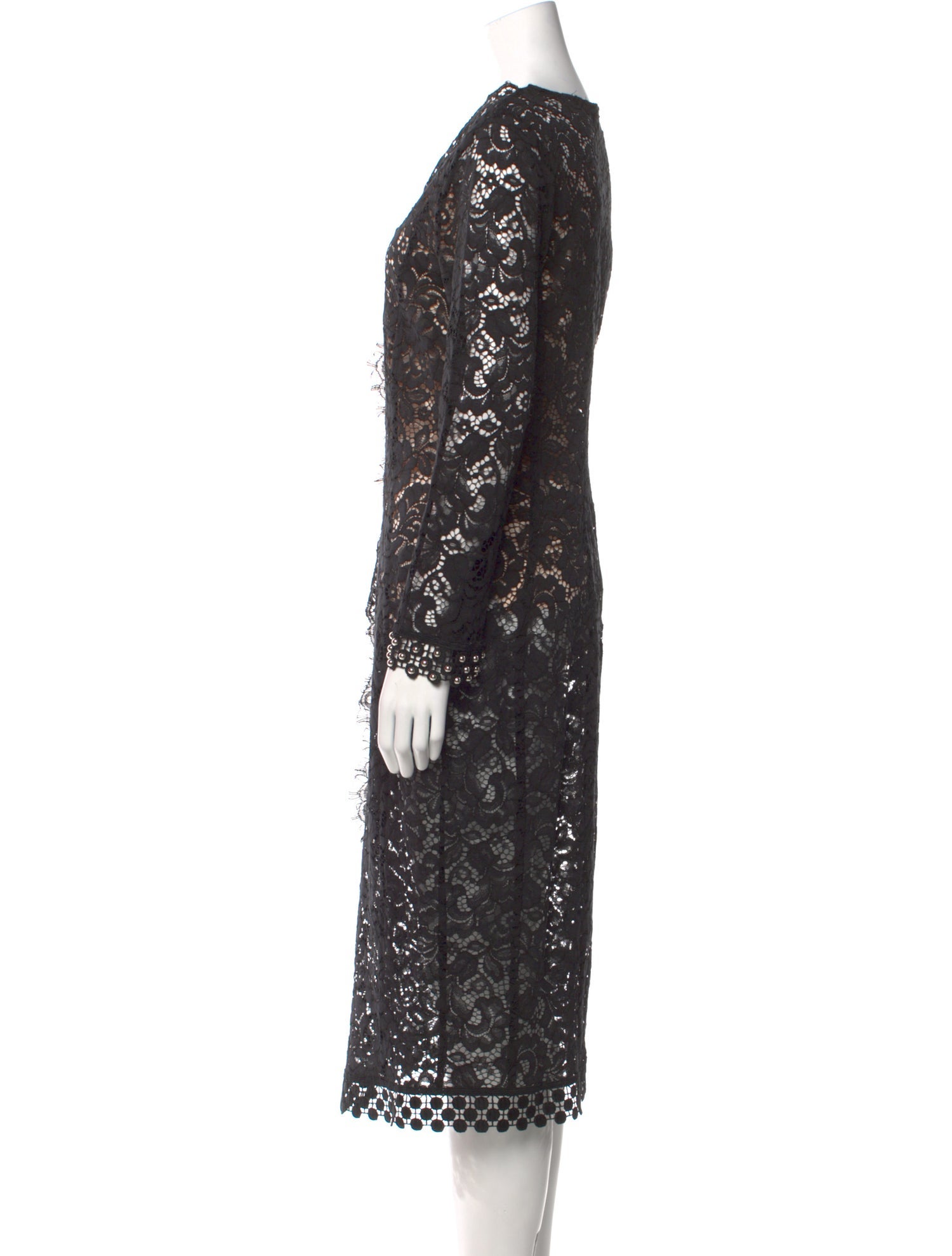 Pinko Lace Pattern Midi Length Dress