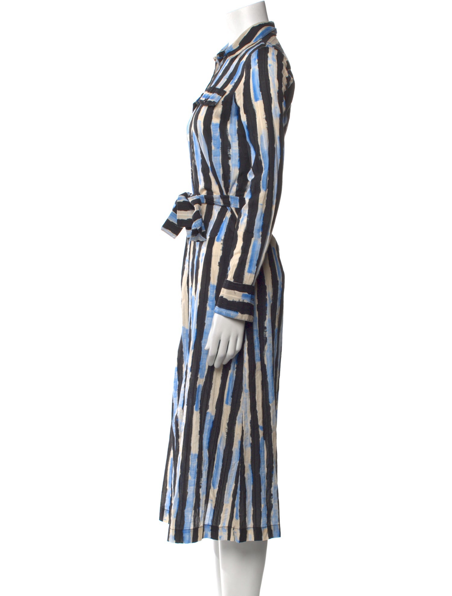 Pinko Striped Long Dress