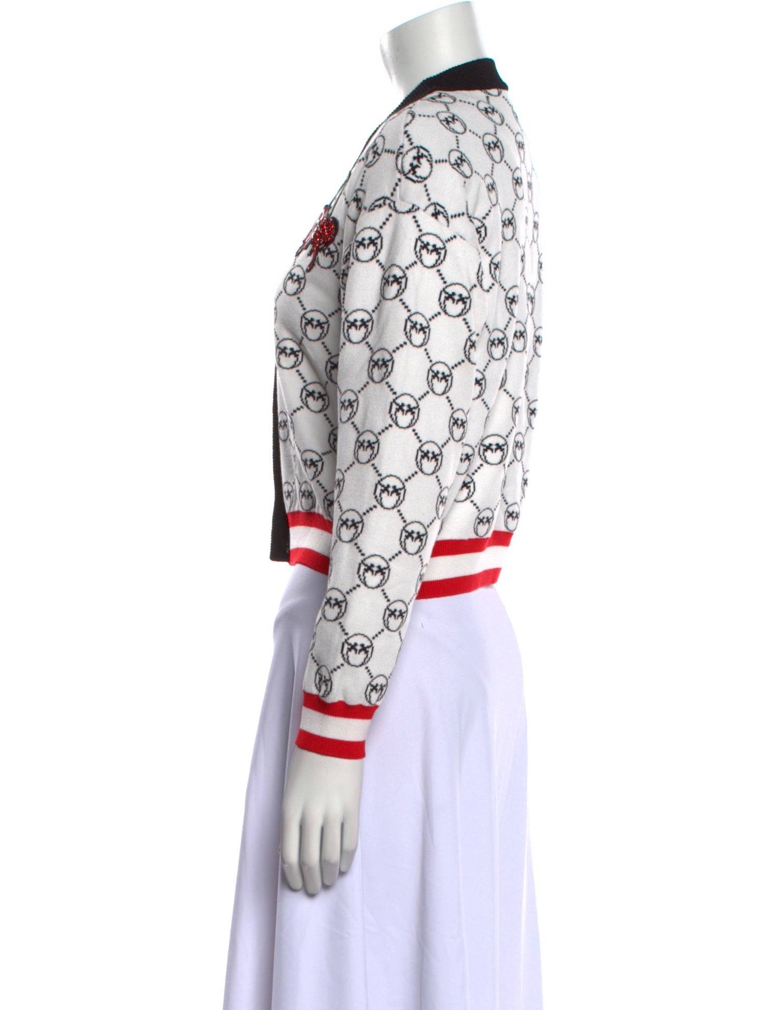 Pinko Printed V-Neck Sweater