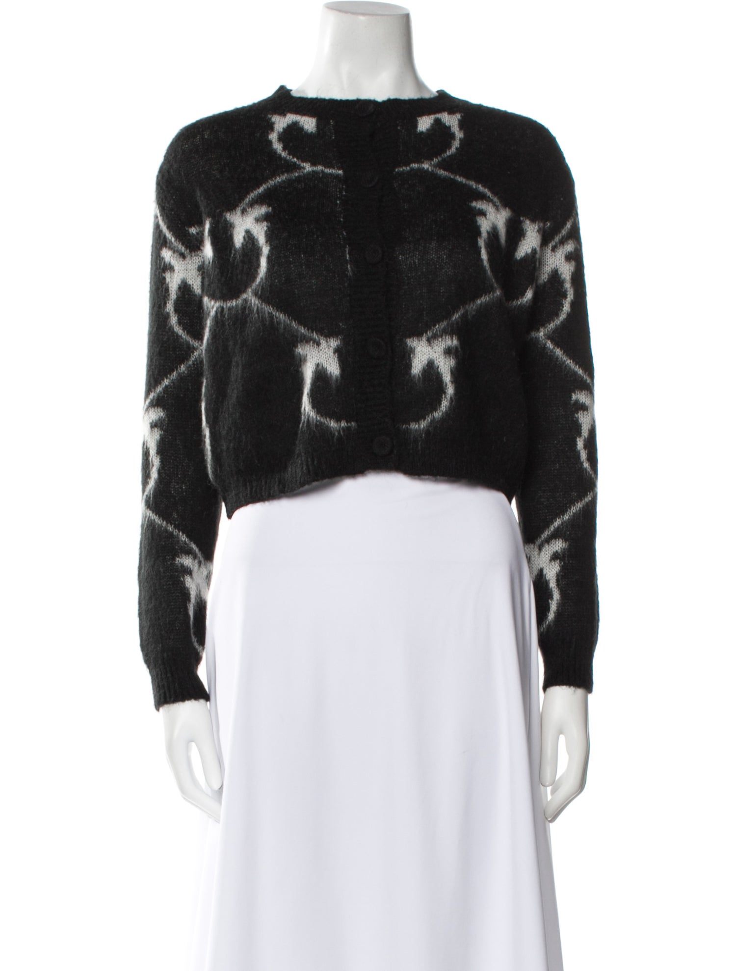 Pinko Tie-Dye Print Bateau Neckline Sweater