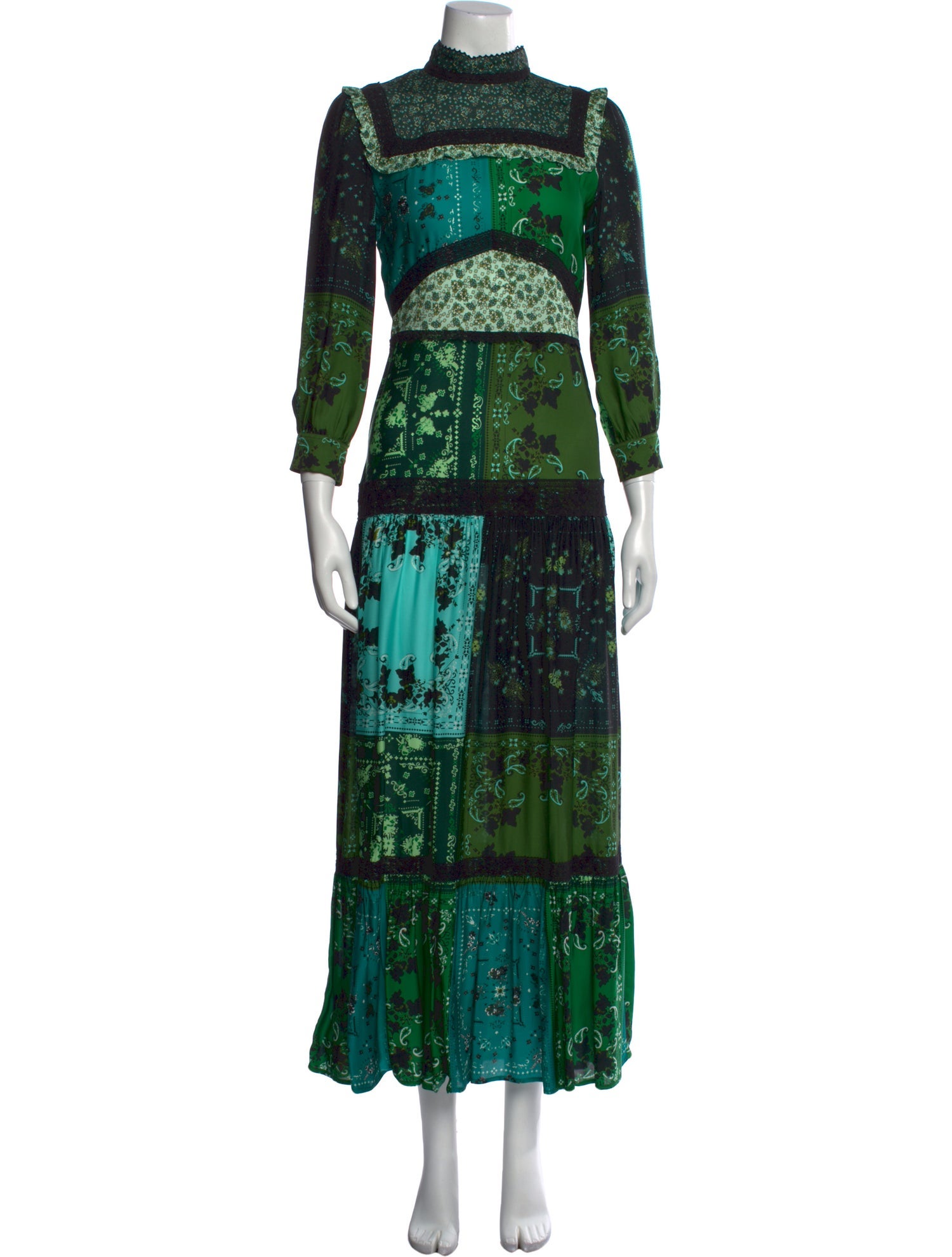 Pinko Paisley Print Long Dress