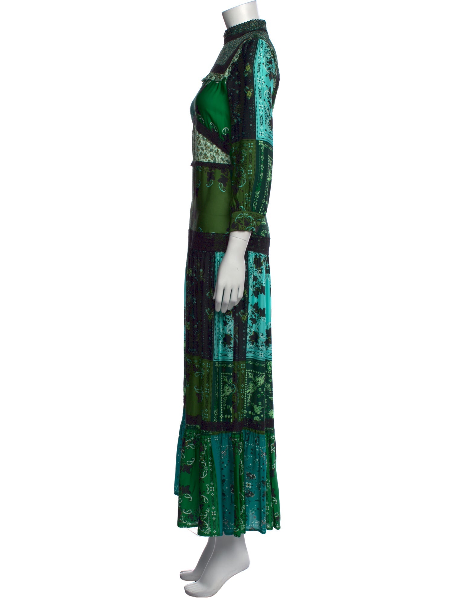 Pinko Paisley Print Long Dress