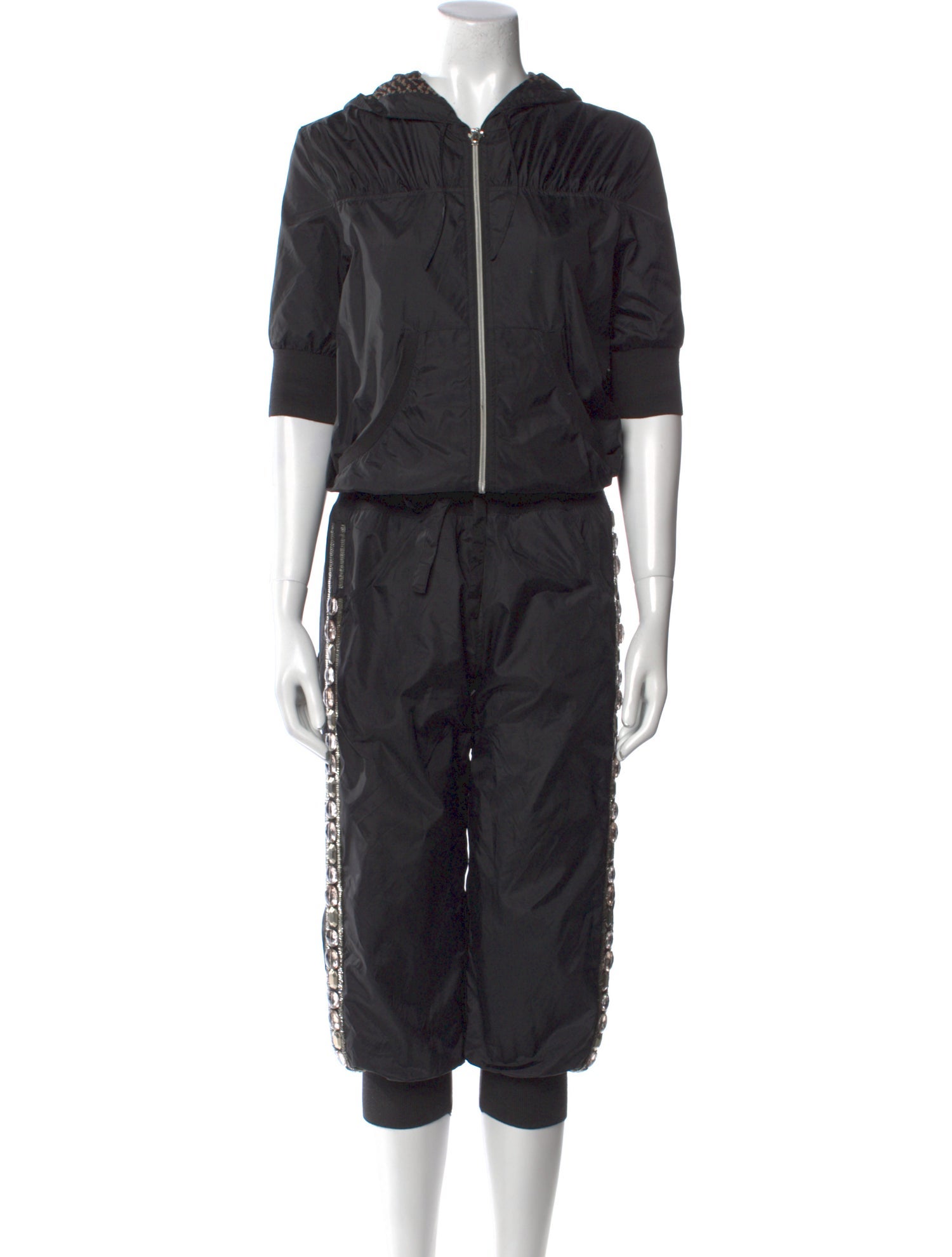 Pinko Nylon Crew Neck Jumpsuit