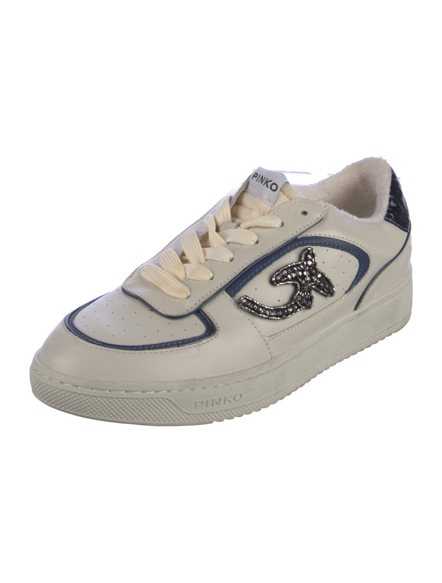 Pinko Leather Printed Sneakers