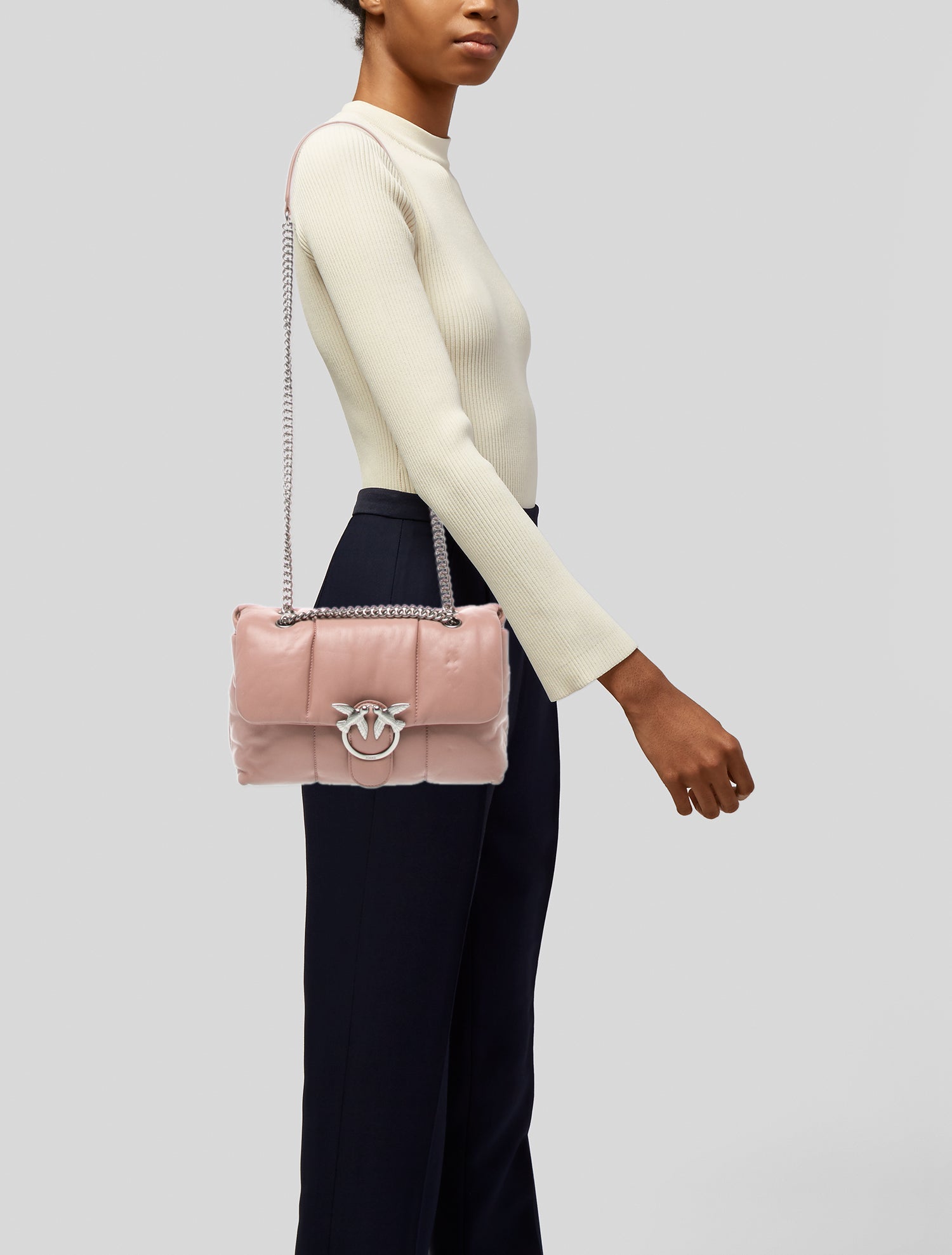 Pinko Leather Shoulder Bag