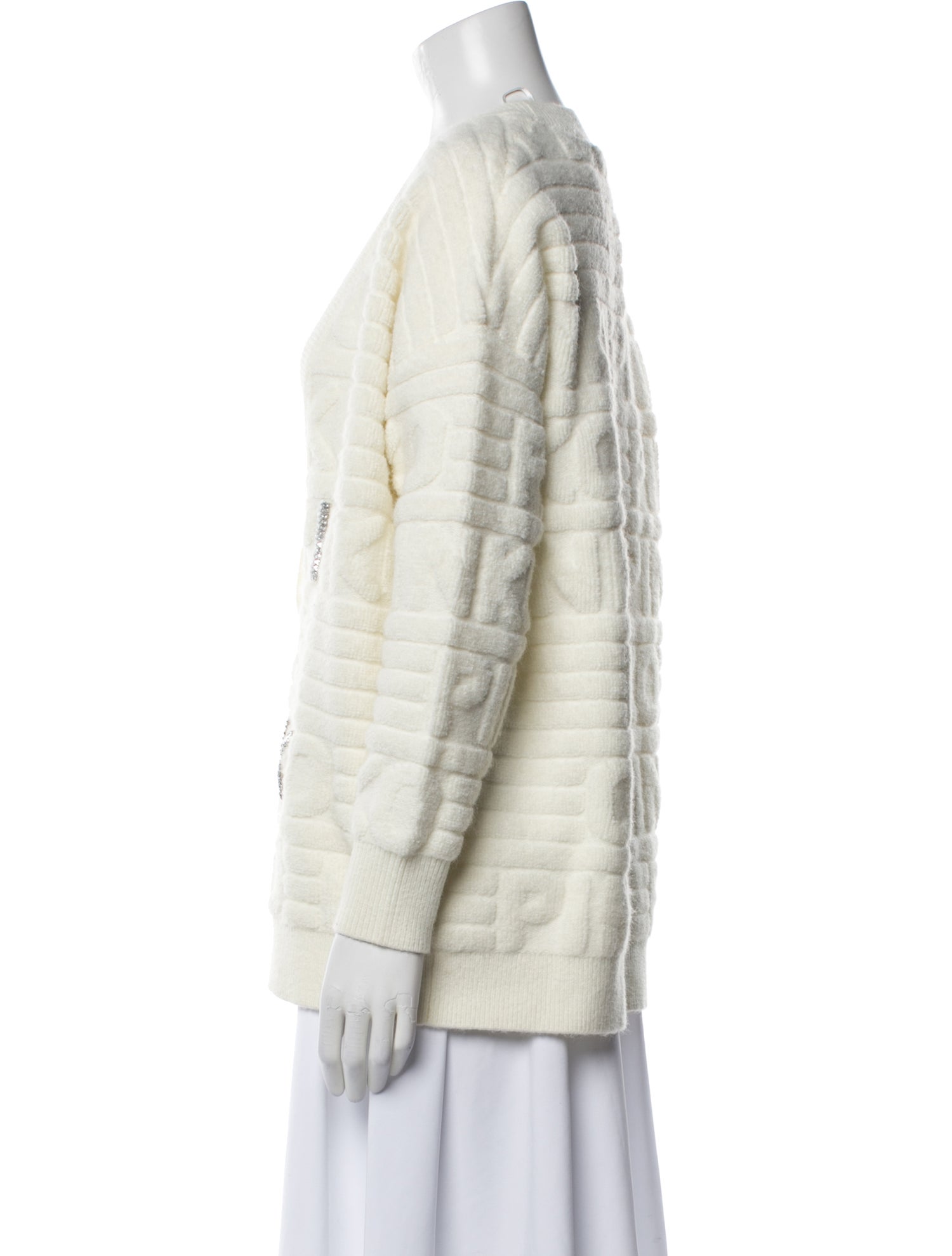 Pinko Striped V-Neck Sweater