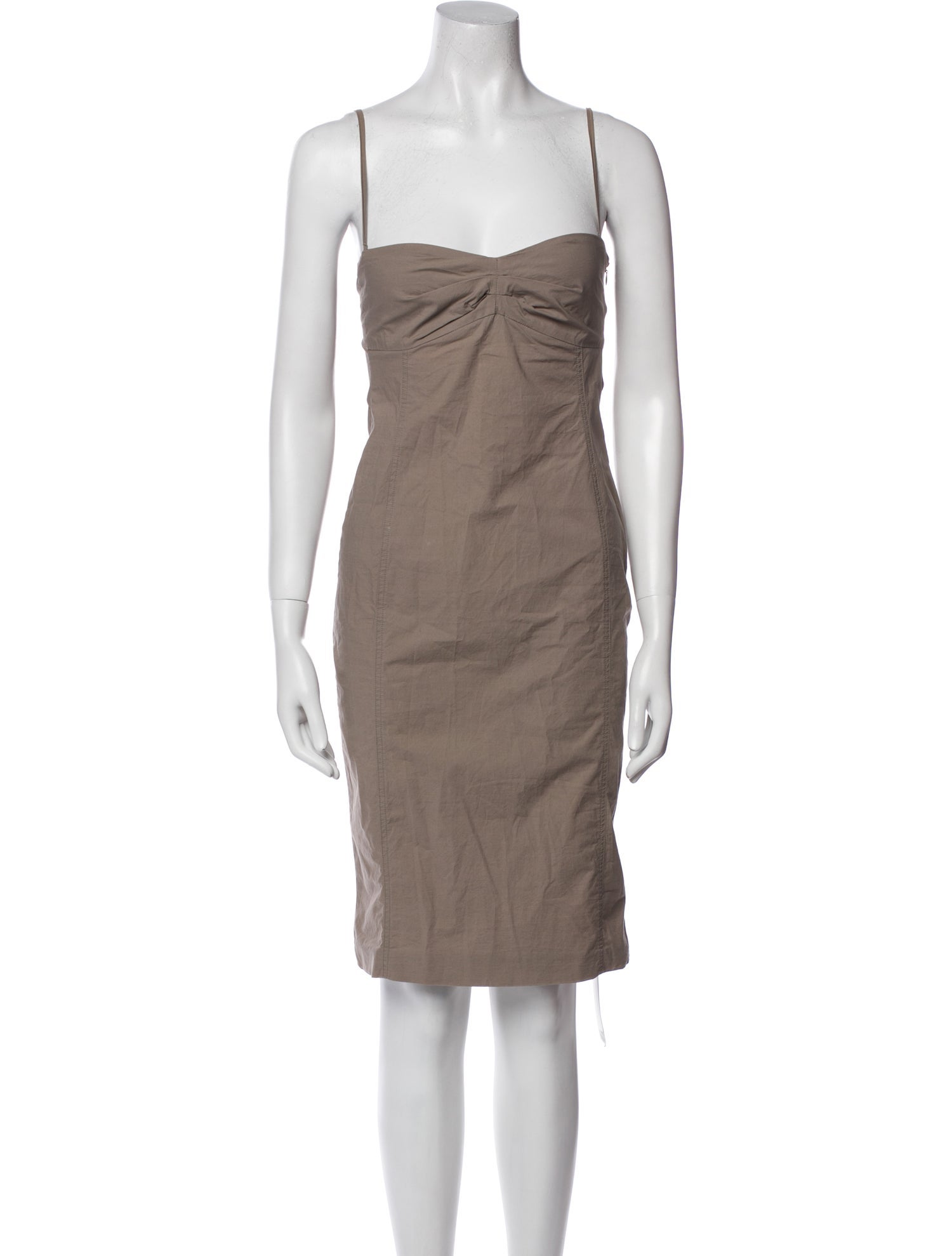 Pinko Square Neckline Knee-Length Dress