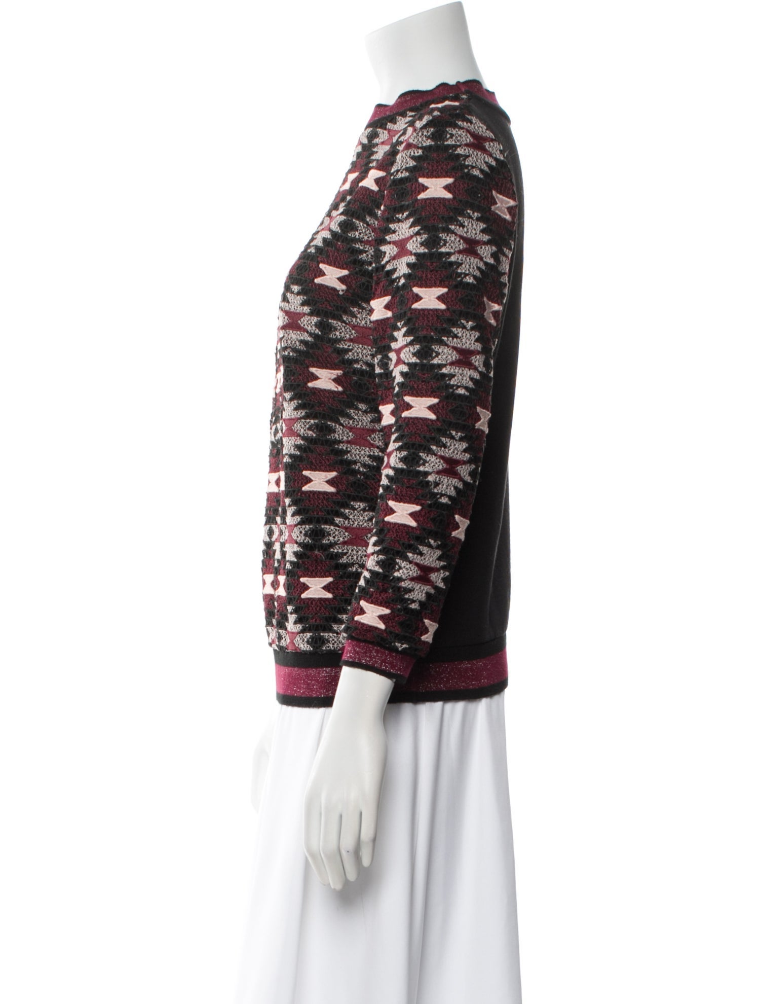 Pinko Printed Crew Neck Sweater