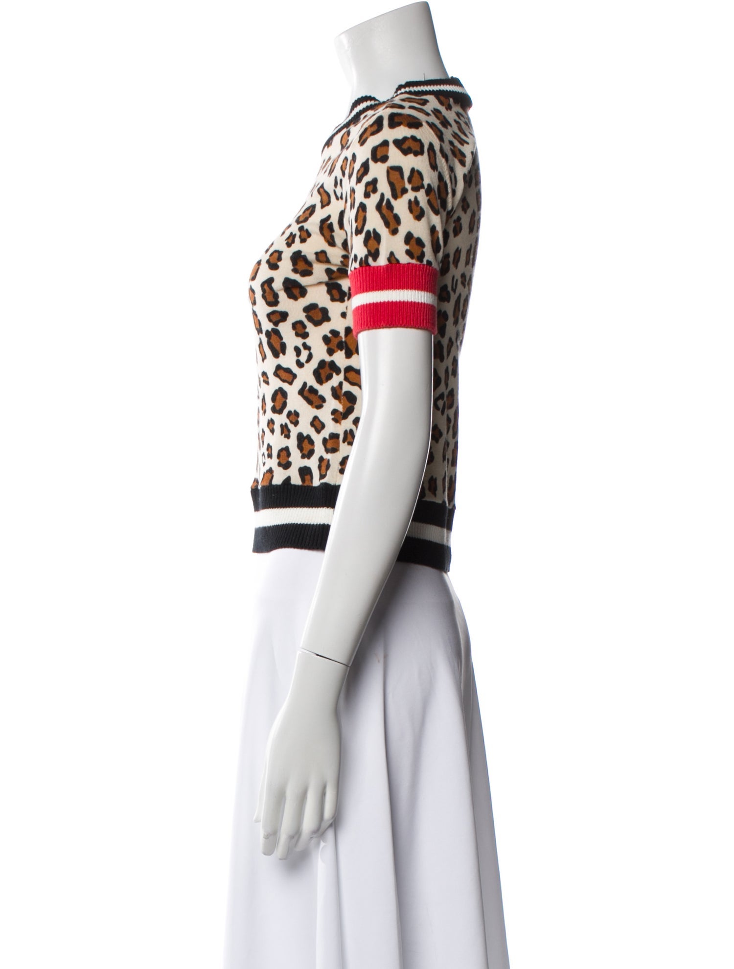 Pinko Animal Print Crew Neck Sweater