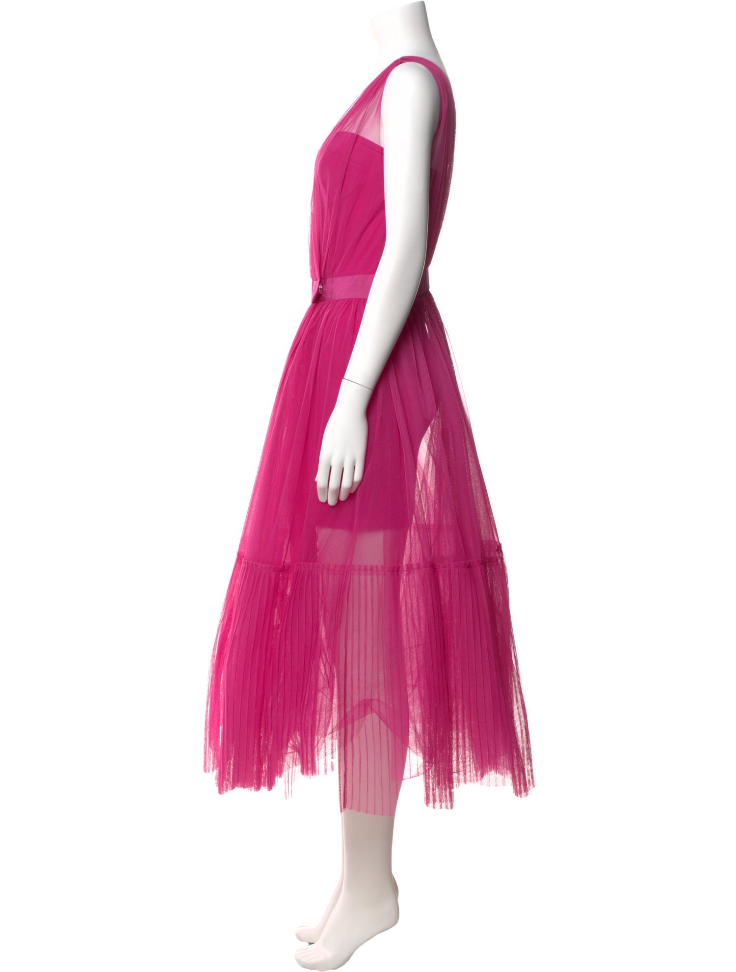 Pinko Square Neckline Midi Length Dress