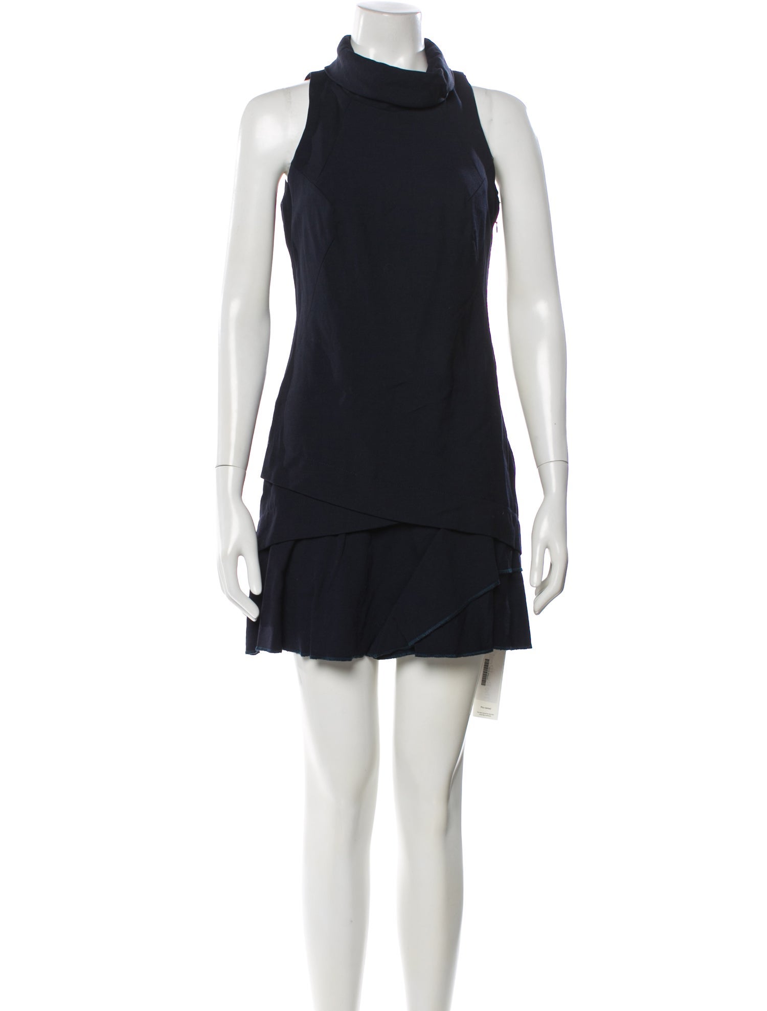 Pinko Virgin Wool Mini Dress