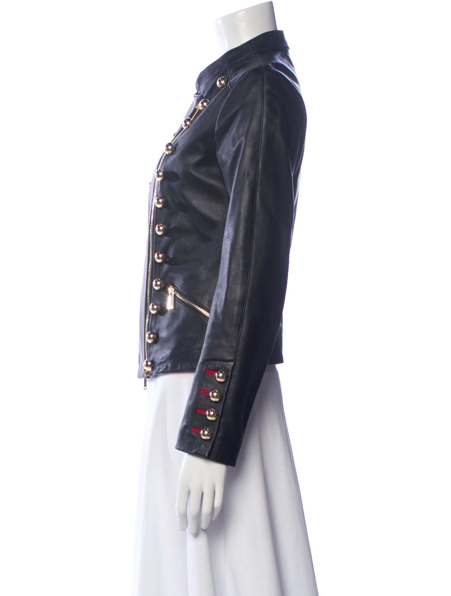 Pinko Leather Biker Jacket
