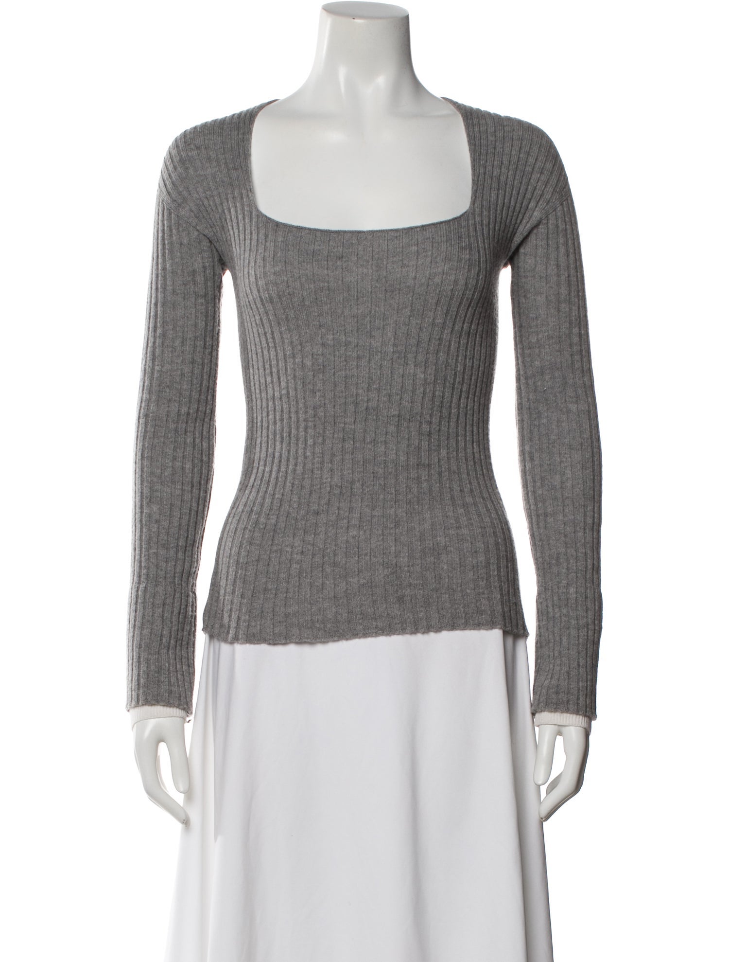 Pinko Wool Square Neckline Sweater