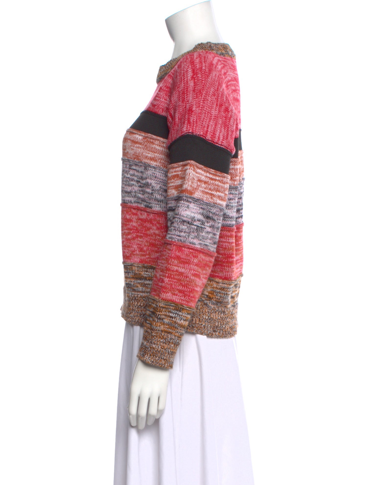 Pinko Striped Crew Neck Sweater