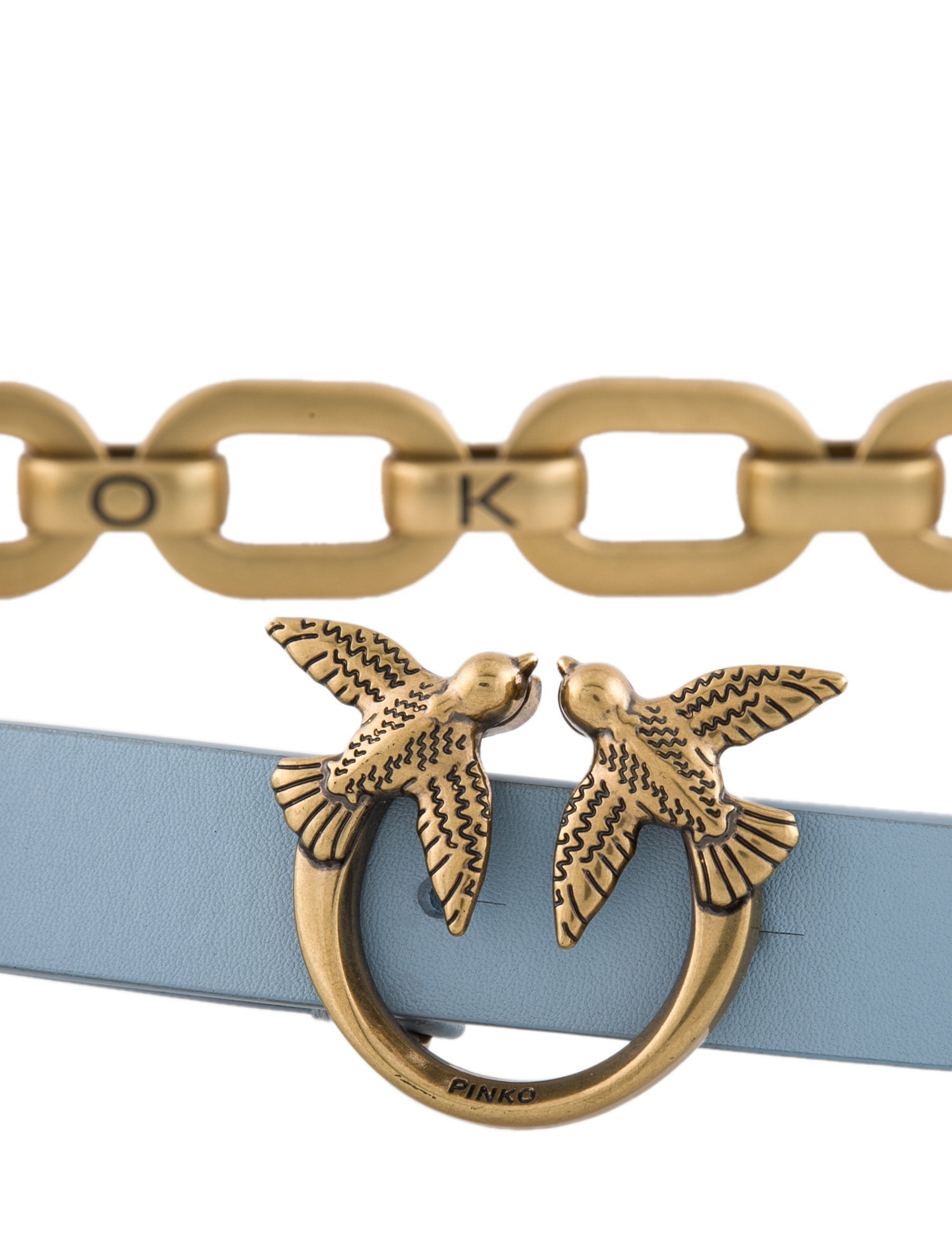 Pinko Skinny Leather Waist Belt