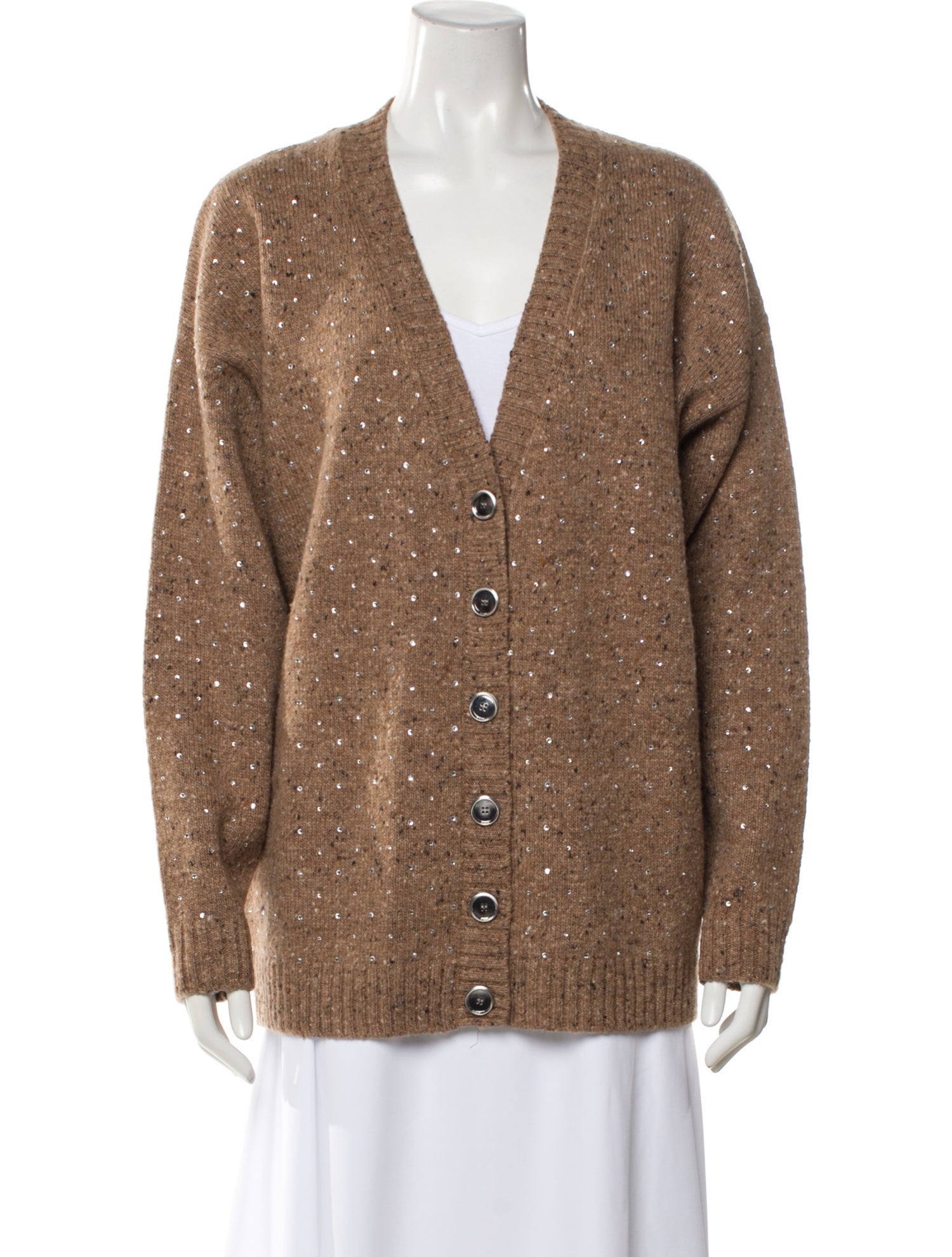 Pinko Wool V-Neck Sweater