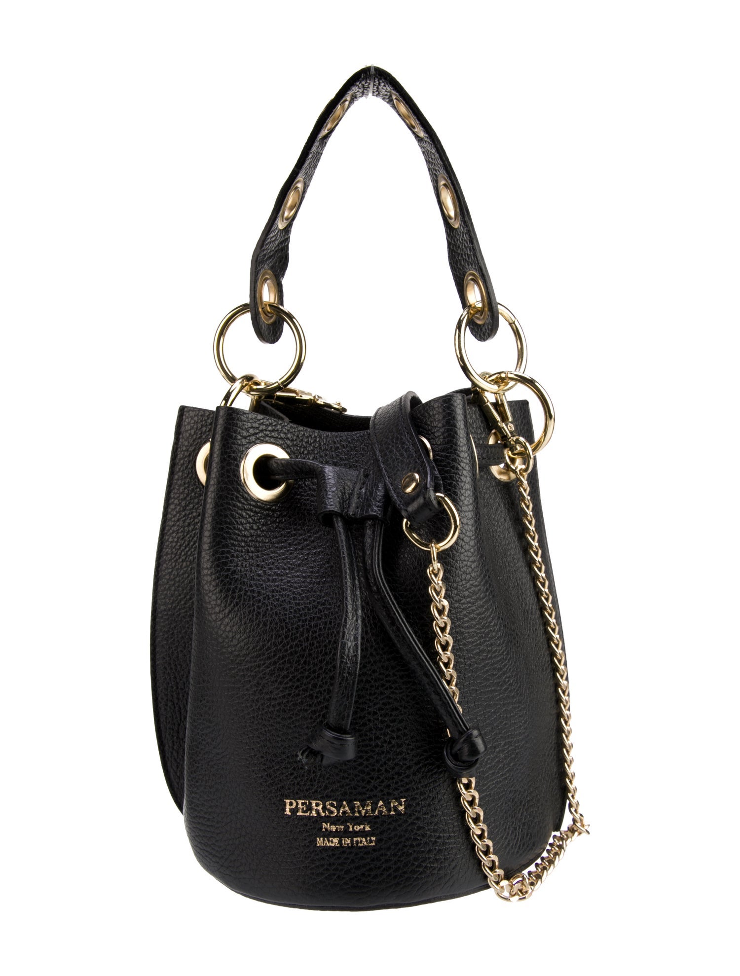 Persaman New York Leather Bucket Bag