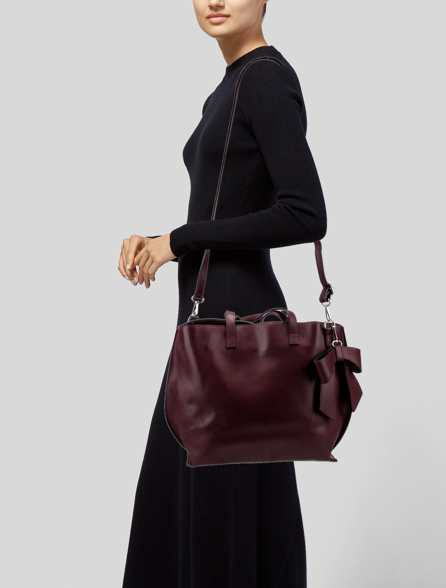 Persaman New York Leather Top Handle Bag