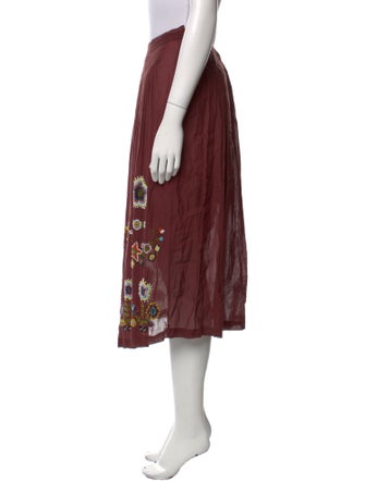 Persaman New York Floral Print Midi Length Skirt