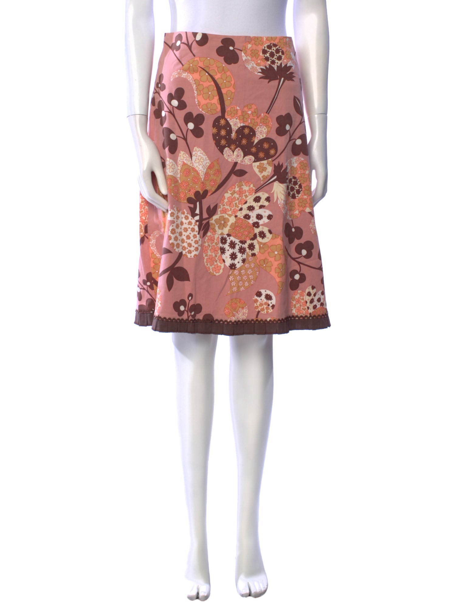 Persaman New York Floral Print Knee-Length Skirt
