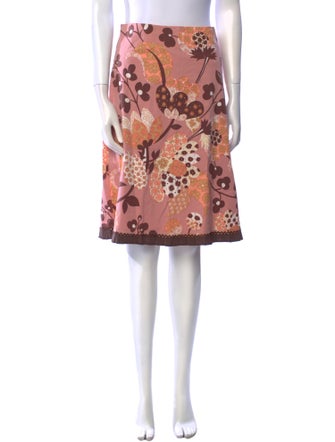 Persaman New York Floral Print Knee-Length Skirt