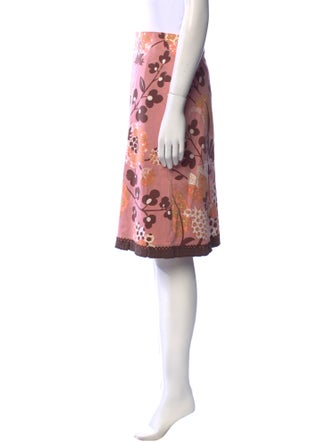 Persaman New York Floral Print Knee-Length Skirt